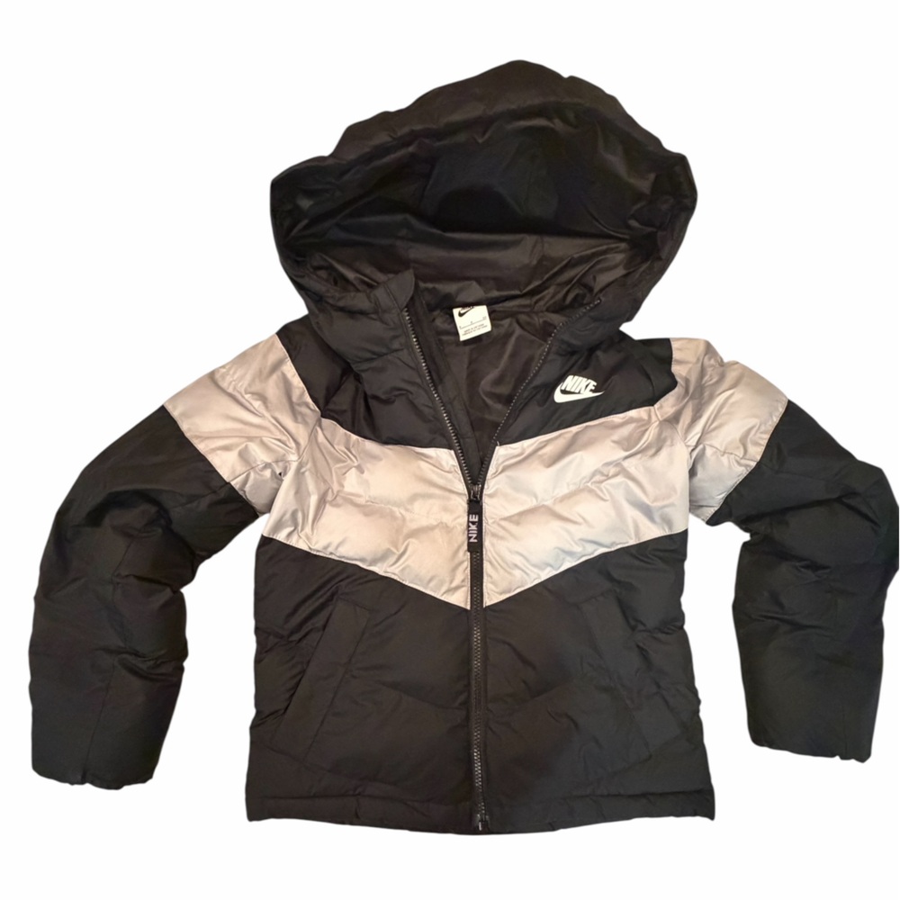 Boys Nike Black and Gray Jacket Puffer Hoodie